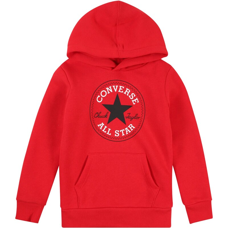 CONVERSE Mikina červená / černá / bílá