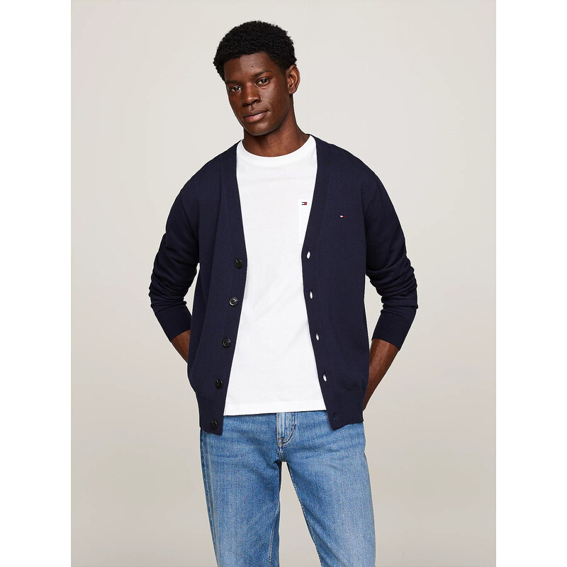 Tommy Hilfiger pánský tmavě modrý kardigan 1985