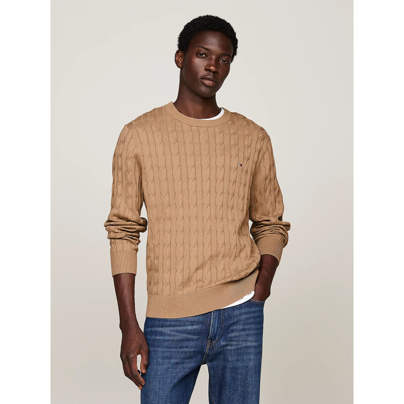 Tommy Hilfiger pánský béžový svetr