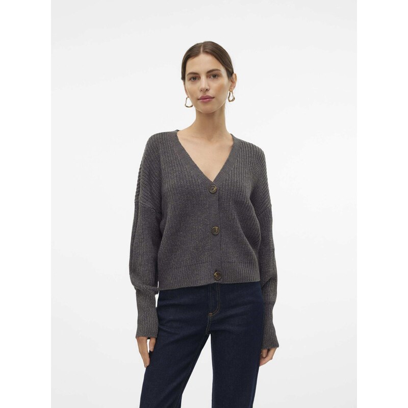 VERO MODA Kardigan 'VMLea' tmavě šedá