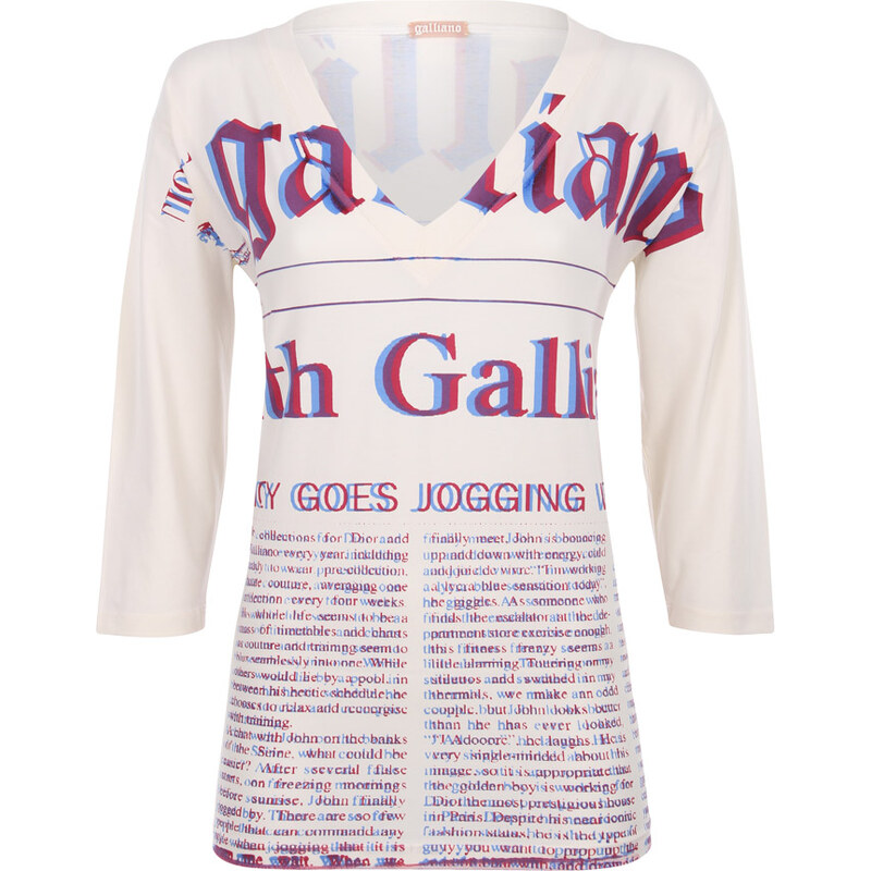 Galliano Dámské tričko, YR773582025_vanille 003