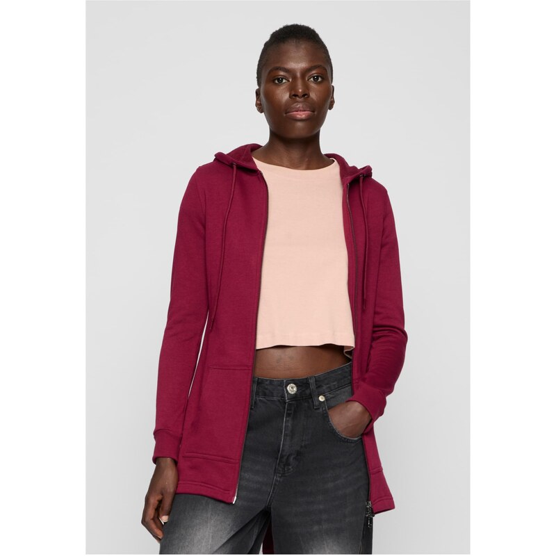 Urban Classics Dámská Sweat Parka vínová