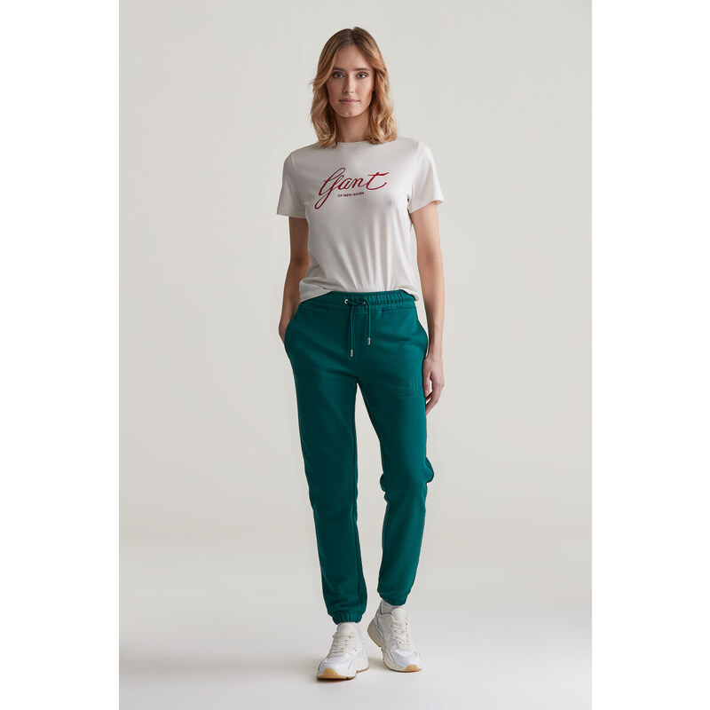 TEPLÁKY GANT REG TONAL SHIELD SWEATPANTS DEEP FOREST 96191916