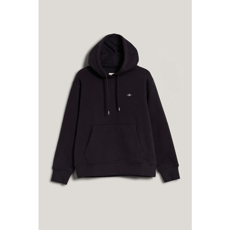 MIKINA GANT SHIELD HOODIE BLACK 103721486