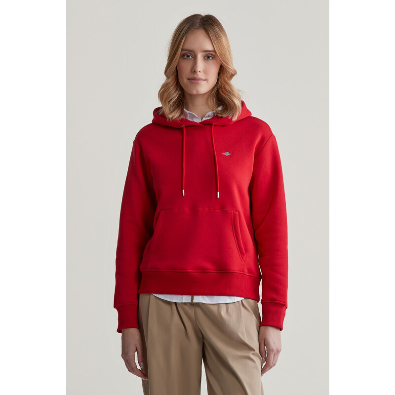 MIKINA GANT SHIELD HOODIE RUBY RED 96191937