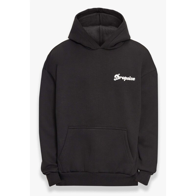 Dropsize Mikina Pray Love Hustle černá / bílá