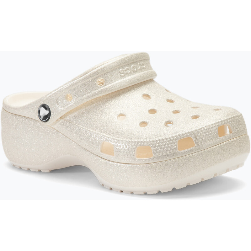 Dámské žabky Crocs Classic Platform Glitter chalk