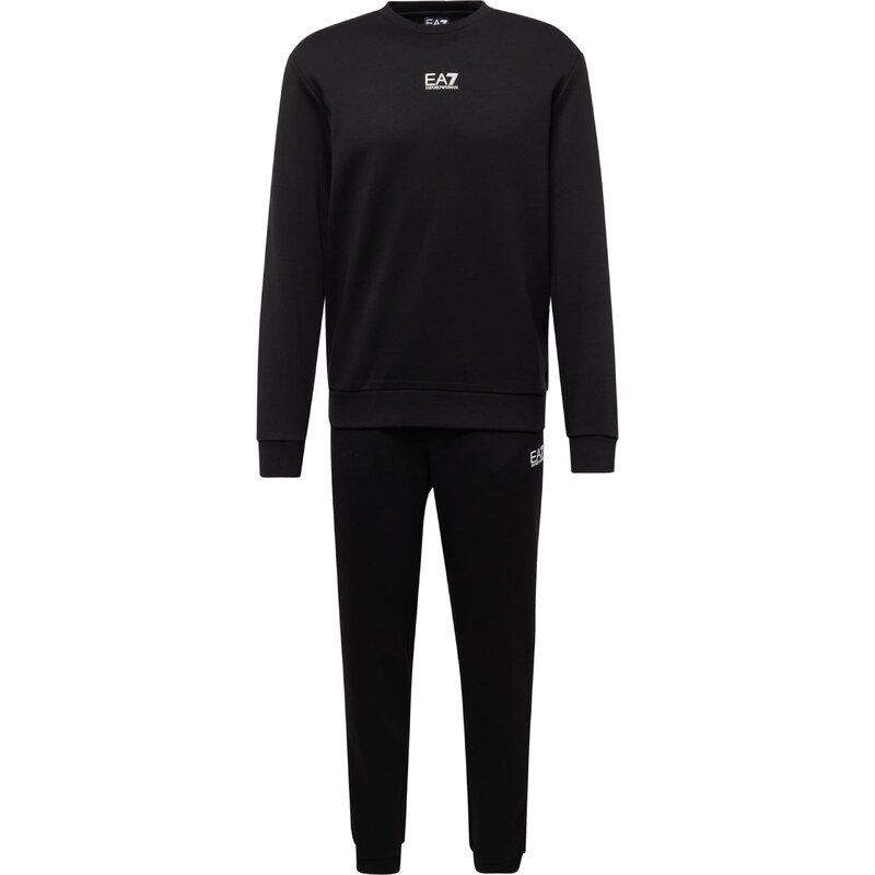 EA7 Emporio Armani Joggingová souprava černá / bílá