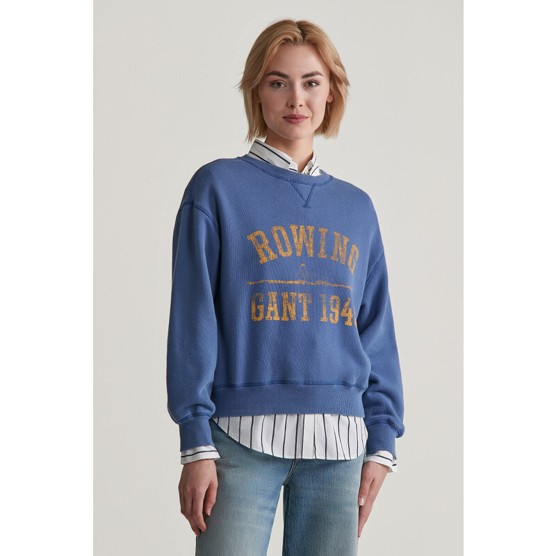 MIKINA GANT GRAPHIC C-NECK SWEAT SAILOR NAVY 96262350