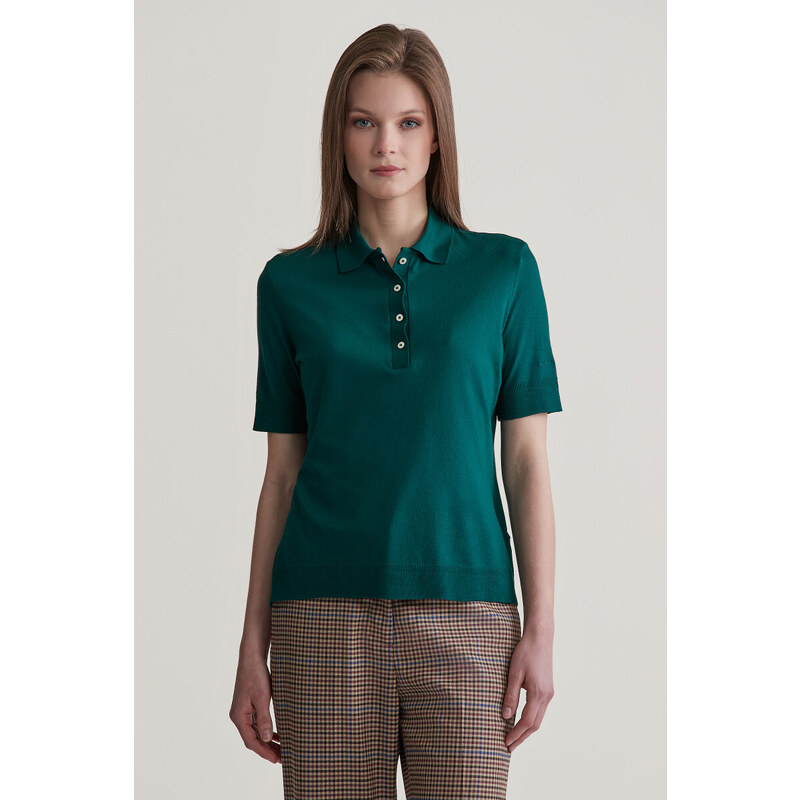 POLOKOŠILE GANT REG SEAMLESS SS POLO DEEP FOREST 96262355