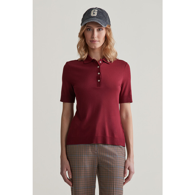 POLOKOŠILE GANT REG SEAMLESS SS POLO PLUMPED RED 96262356