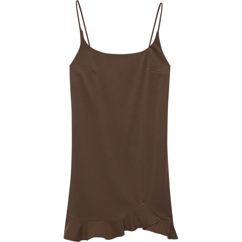 Pull&Bear Šaty čokoládová