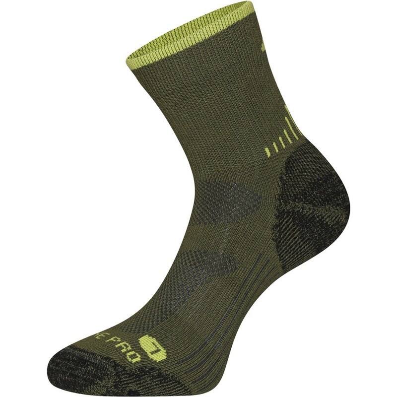 Antibakteriální ponožky z merino vlny ALPINE PRO KEROWE zelená 96278326