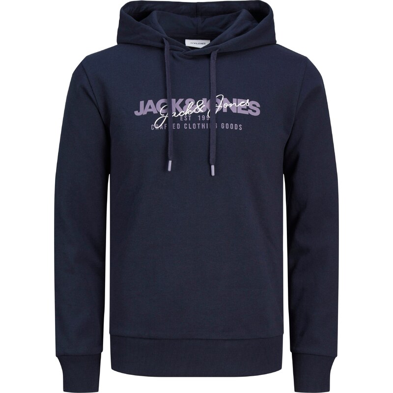 JACK & JONES Mikina JJALVIS námořnická modř / lenvandulová /