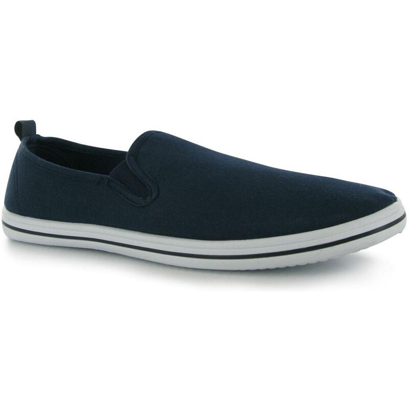 Firetrap Marco Suede Shoes Navy/White