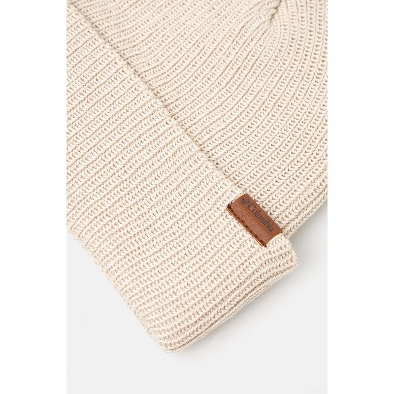 Čepice Columbia Portside Fisherman Beanie béžová barva, 2092611