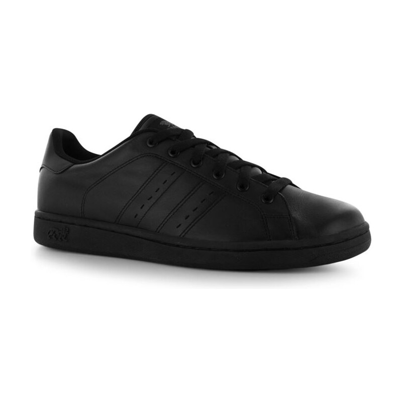 Tenisky pánské Lonsdale Leyton Leather Black/Black