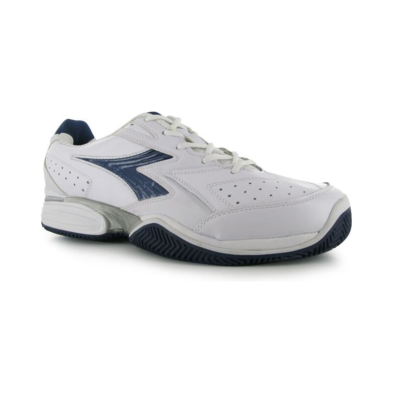 Diadora Tech Clay Mens Tennis Shoes White/Blue