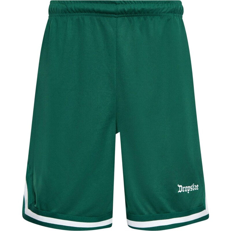 Dropsize Kalhoty tmavě zelená / bílá
