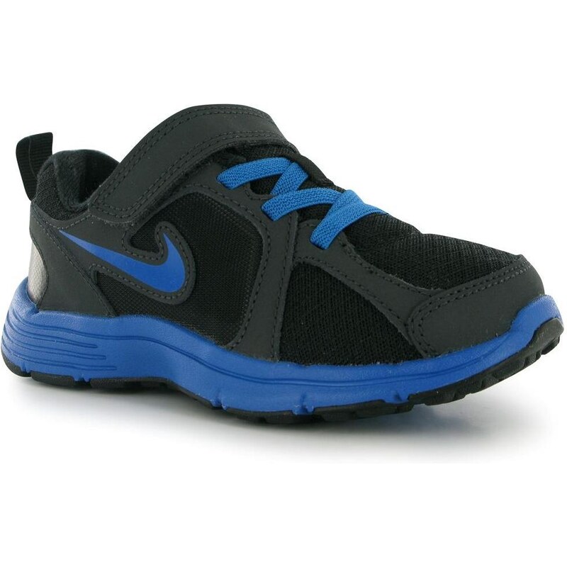 Nike Dual Fusion Childrens Running Shoes Black/Blue