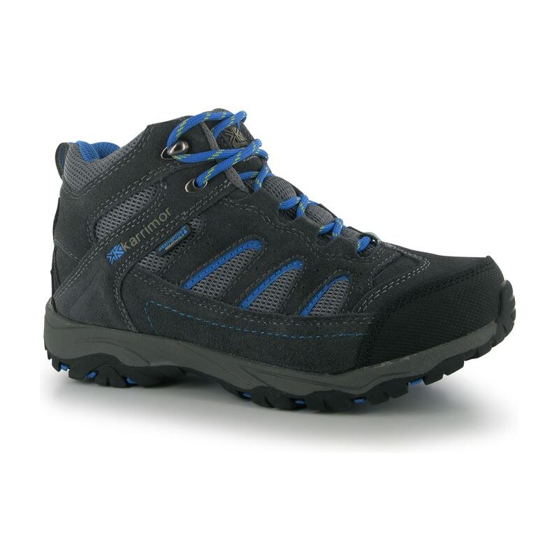Karrimor Mount Mid dětské Walking Boots Charcoal/Blue