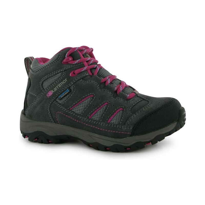 Karrimor Mount Mid dětské Walking Boots Grey/Pink