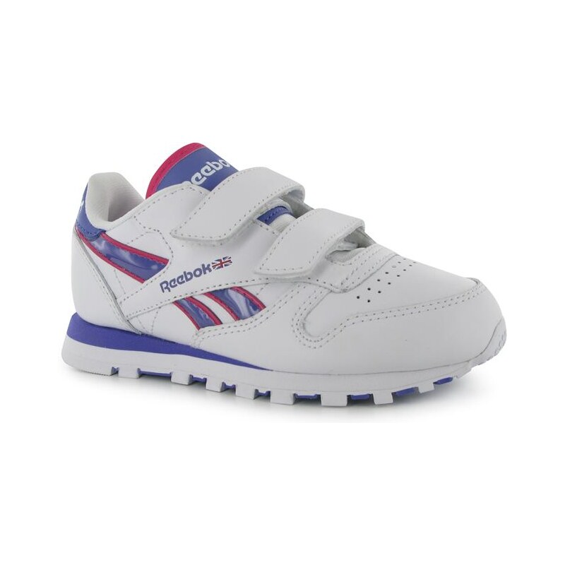 Reebok Classic Tech Kids Trainers Wht/Purple/Pink