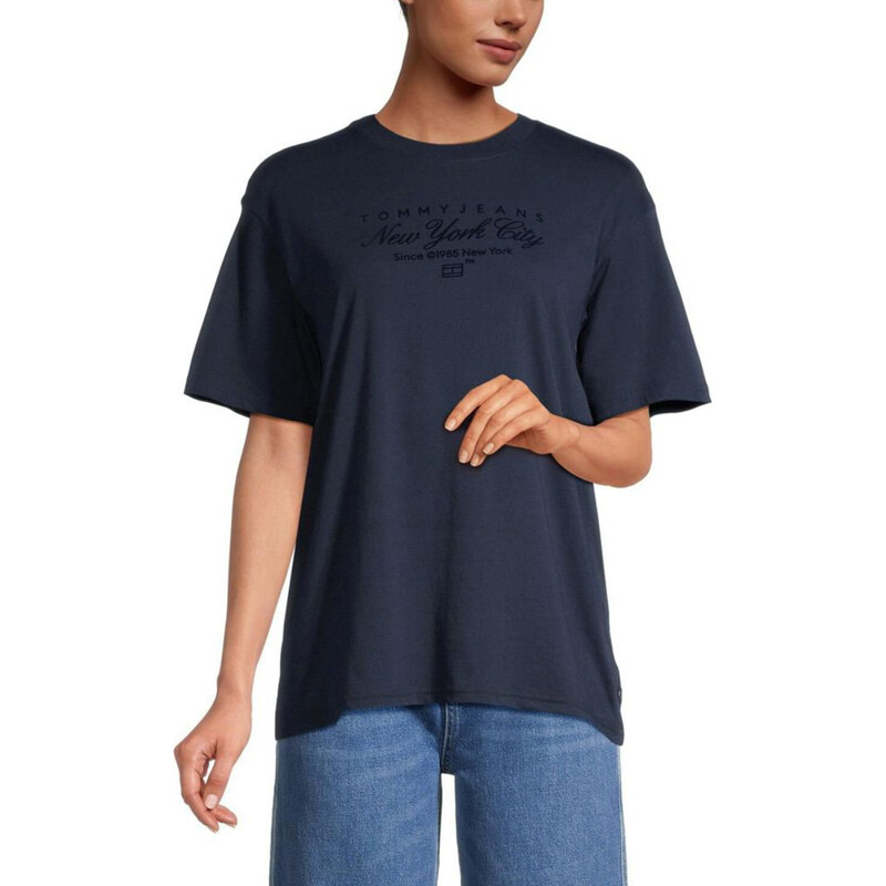 Tommy Jeans dámské tmavě modré tričko