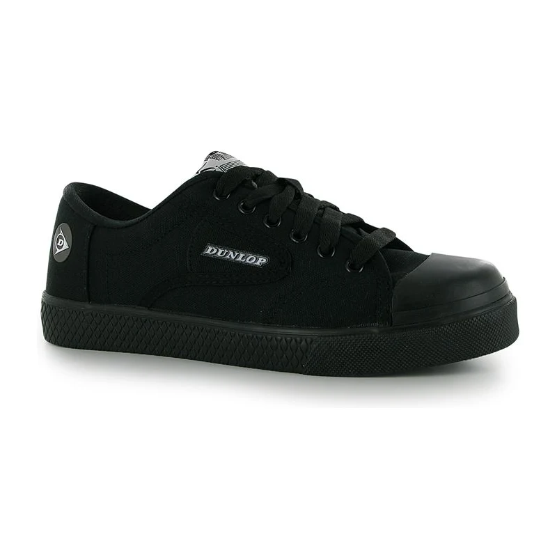 boty Dunlop Flash pánské Canvas Shoes Black/Black - GLAMI.cz