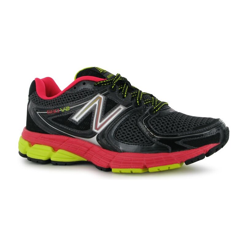 boty New Balance W680 dámské Running Shoes Black/Pink