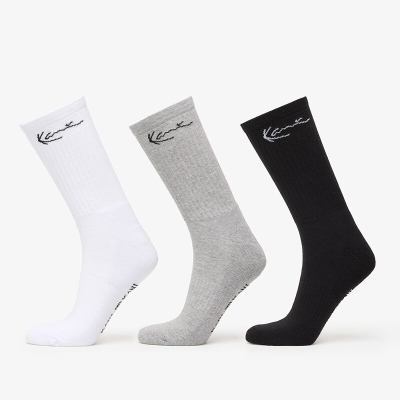 Ponožky Karl Kani Signature Socks 3-Pack Black/ Grey/ White 39