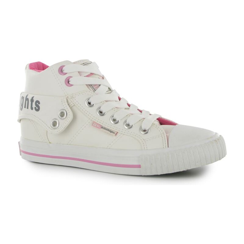 British Knights Roco Fold Over dětské Trainers White/Pink
