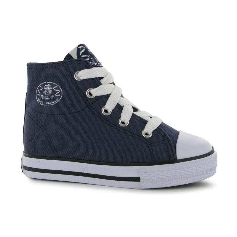 Dunlop Infant Canvas High Top Trainers Navy