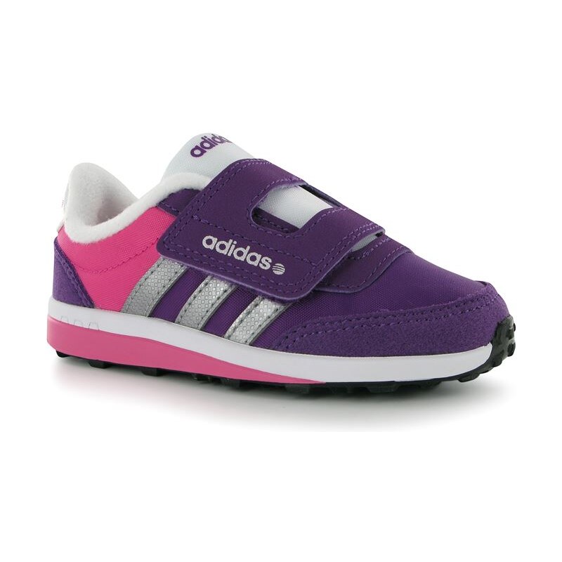 adidas V Racer Nylon Infant Girls Trainers Violet/Pink