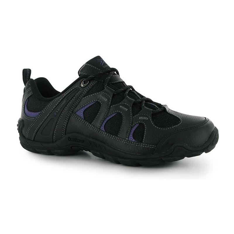 Karrimor Summit Leather dámské Walking Shoes Black/Purple