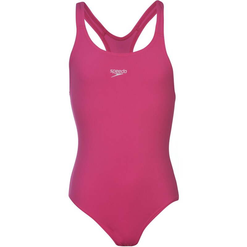Speedo Endurance Plus Medalist Girls Swimsuit Pink 11-12 (LG)