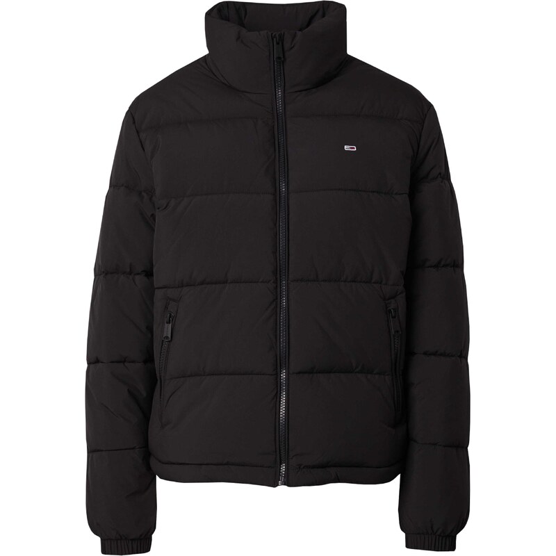 Tommy Jeans Přechodná bunda Essential černá