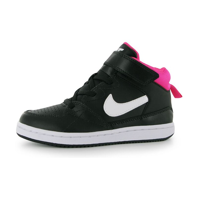 Nike Priority Mid Trainers Childrens Girls Black/Wht/Pink