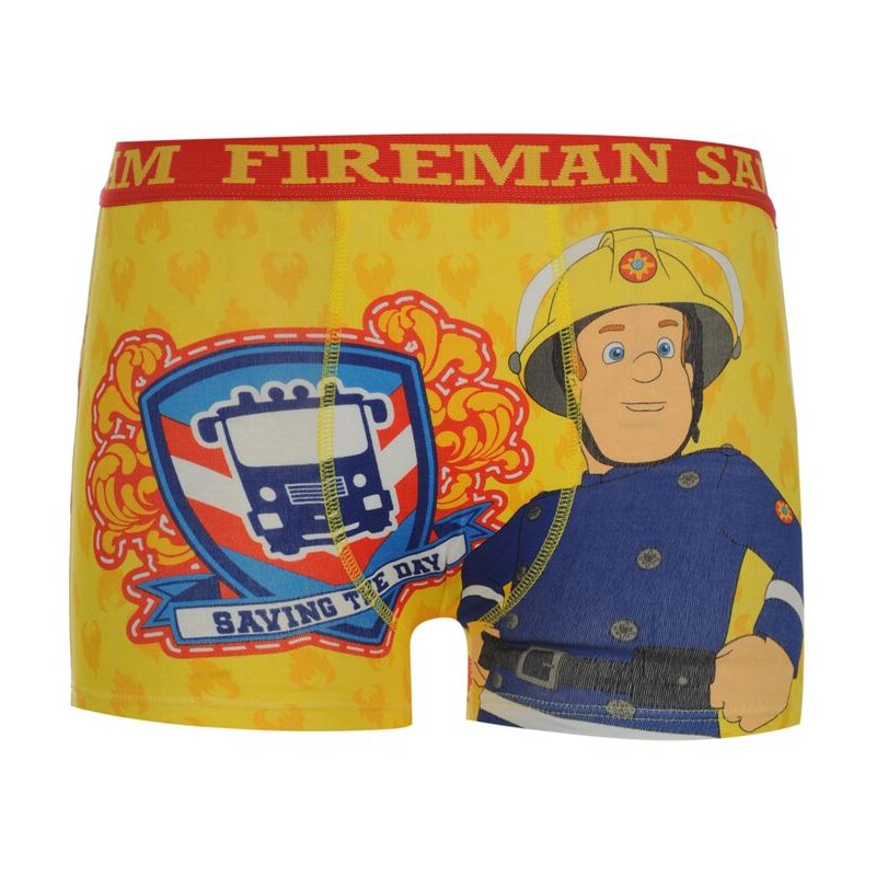 Character Sam fireman Single Boxer Shorts Infant Yellow