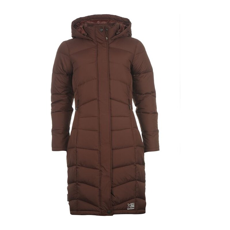 Zimní bunda dámská Karrimor Long Down Brown 14 L