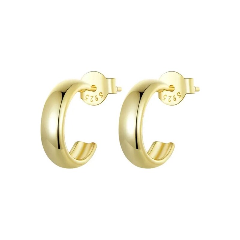 GRACE Silver Jewellery Stříbrné náušnice Eleonore Gold - stříbro 925 96335532