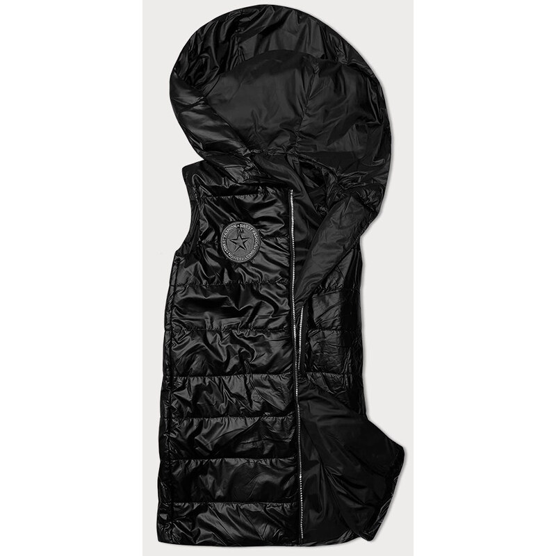 Dámská asymetrická vesta na zip SWest černá (B8155-1) 96350242