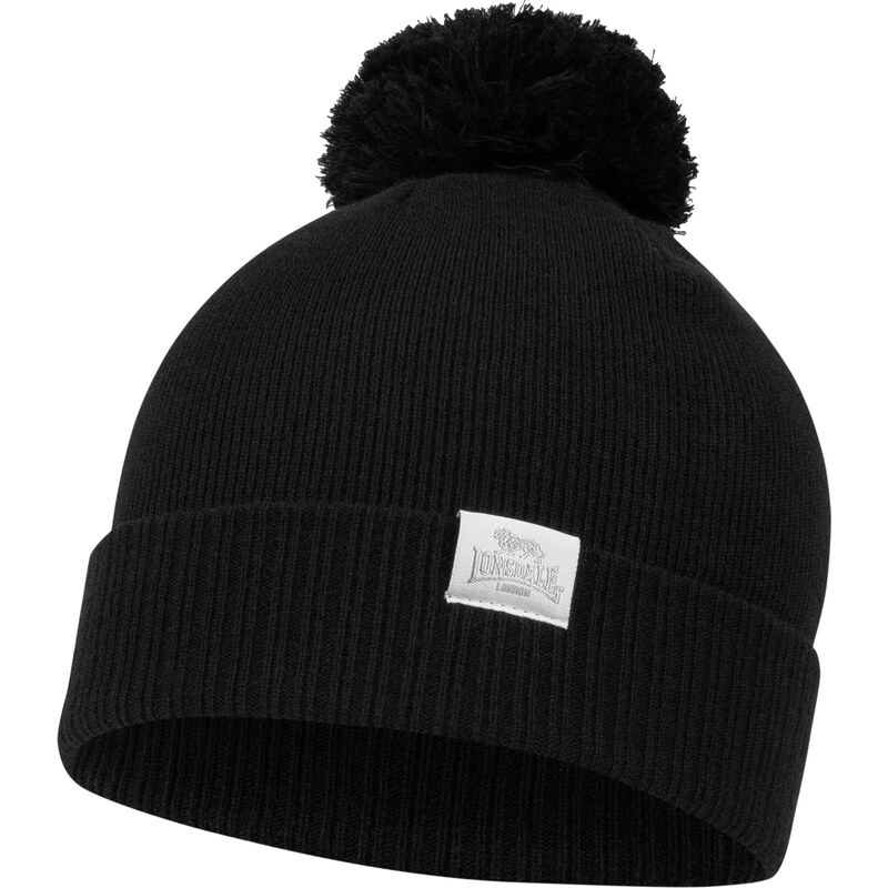 Lonsdale Knitted pompom hat