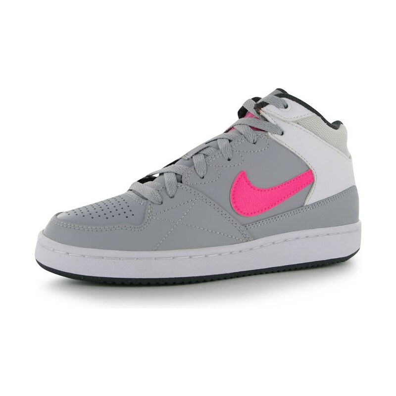 Nike Priority Mid dětské Girls Trainers Grey/Pink