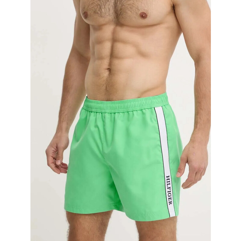Tommy Hilfiger pánské zelené plavky