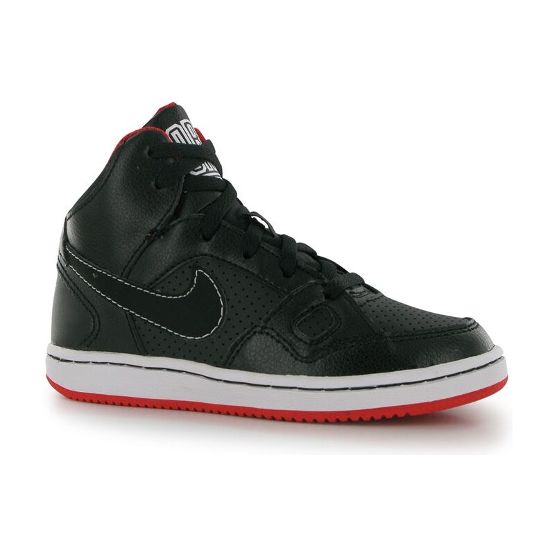 Nike Son of Force Mid Kids Trainers Black/White/Red