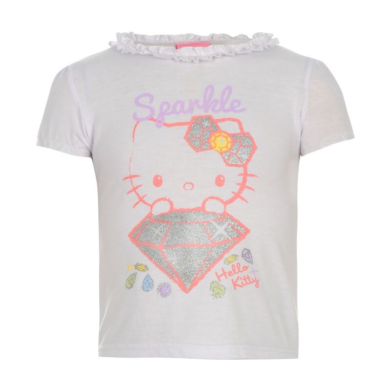 Triko Hello Kitty Kitty Short Sleeve T Shirt Infants White