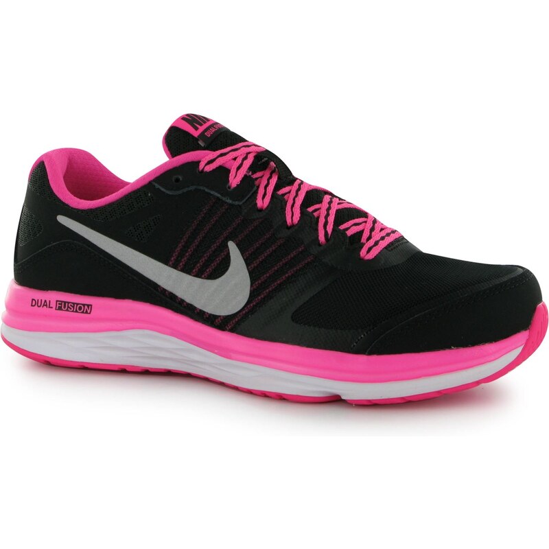 Nike Fusion X dětské Girls Running Shoes Black/SilvPink