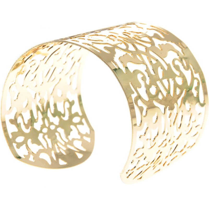 USC Floral Cuff Bracelet Gold Jedna velikost