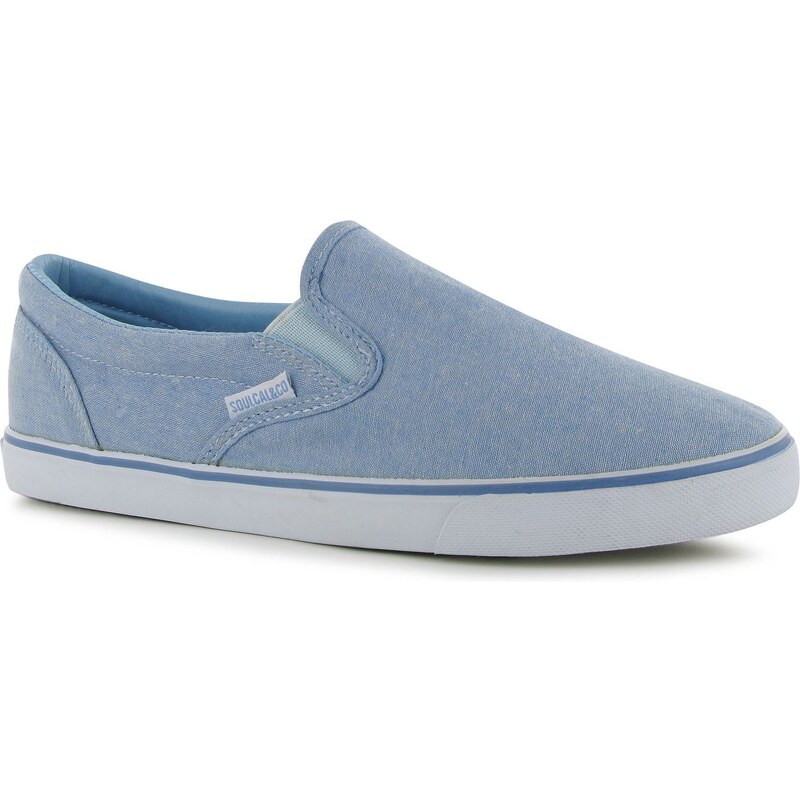 SoulCal Sunset Slip On Canvas Shoes Blue Chambray 7